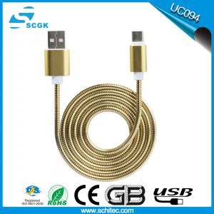 Metal Spring Data Transfer USB kabel pro iPhone 5 6 7