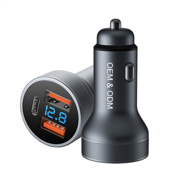 Qc3.0 USB nabíječka do auta s LED