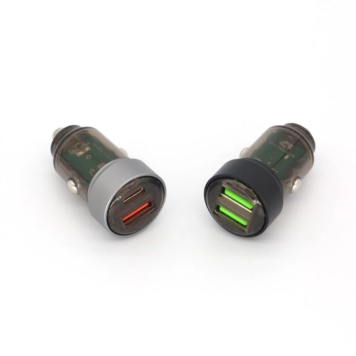 Duální USB porty Adaptér nabíječky do auta