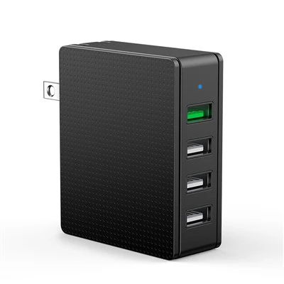5V 3.1a Vyměnitelná 4portová USB nástěnná nabíječka se zástrčkou EU US AU UK